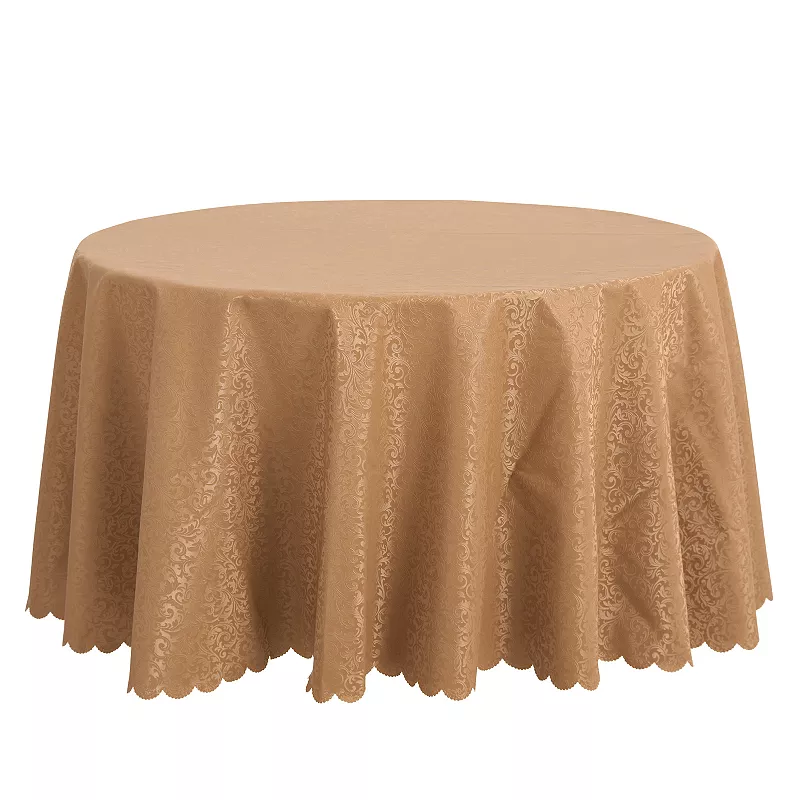 Round Pvc Wrinkle-resistant Washable Suitable Restaurant Table Cover 1 Pc， 71 X 71