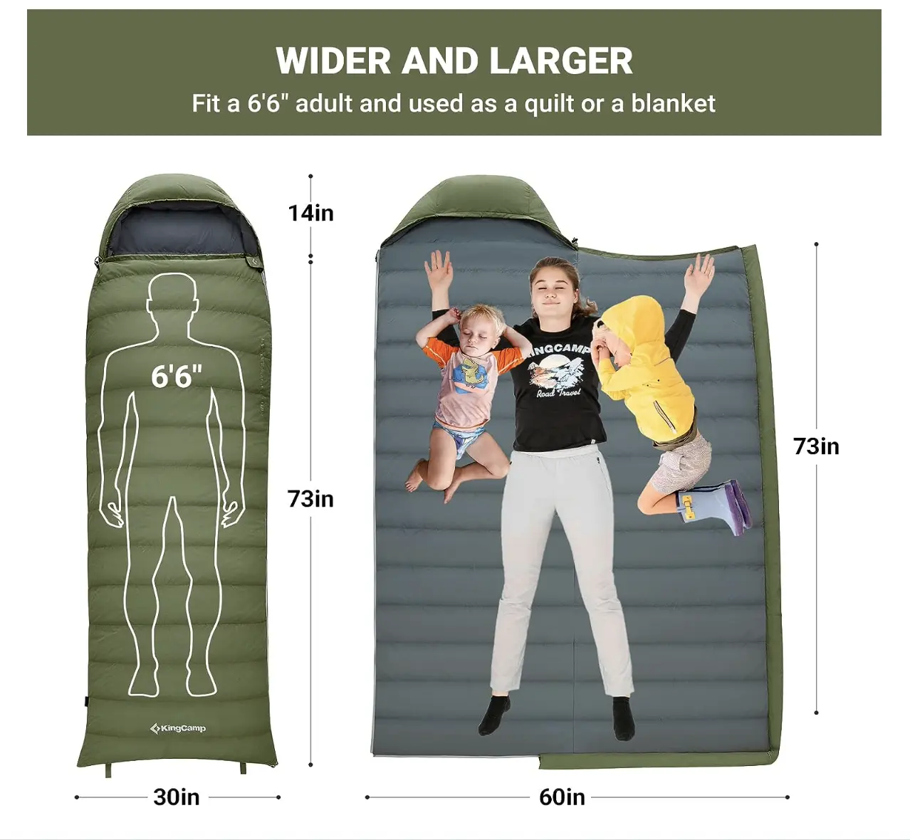 Down Sleeping Bag Portable for Adults 3 Season Backpacking Sleeping Bag for Camping Hiking Traveling sleeping bag winter  20