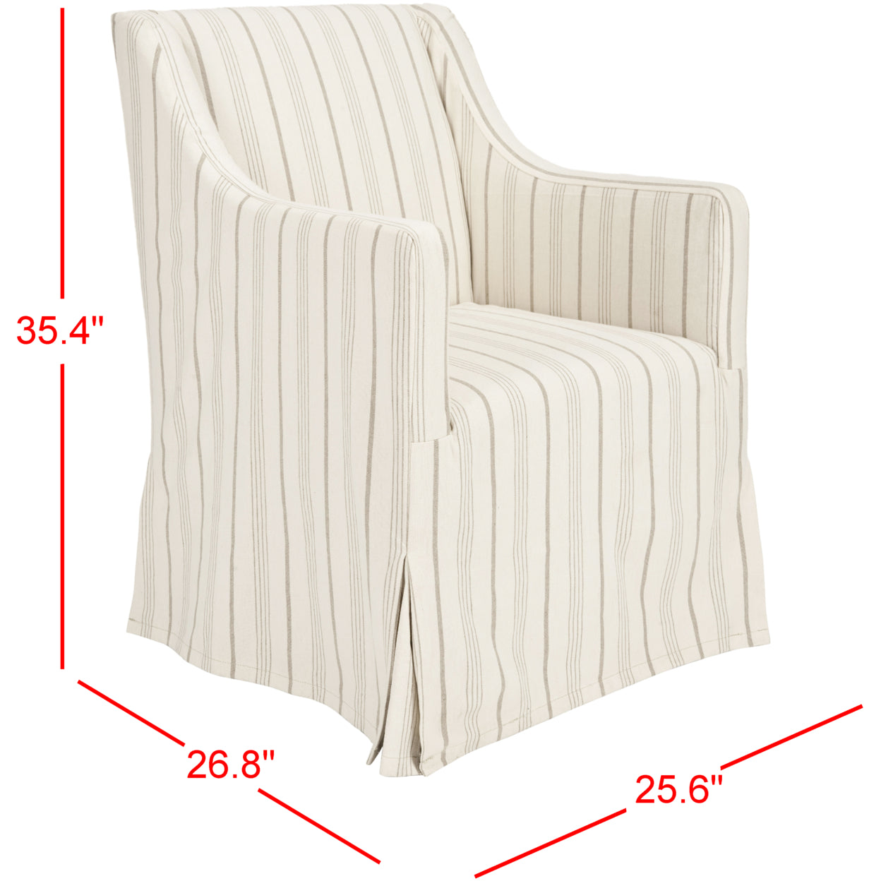 Safavieh Sandra Striped Slipcover Chair