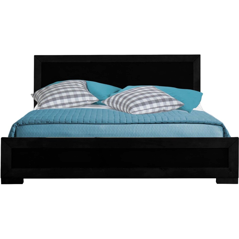 Camden Isle Modern Oxford Platform Bed  Black  Full