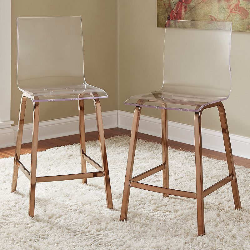 HomeVance Aralia Glam Counter Chair 2-piece Set