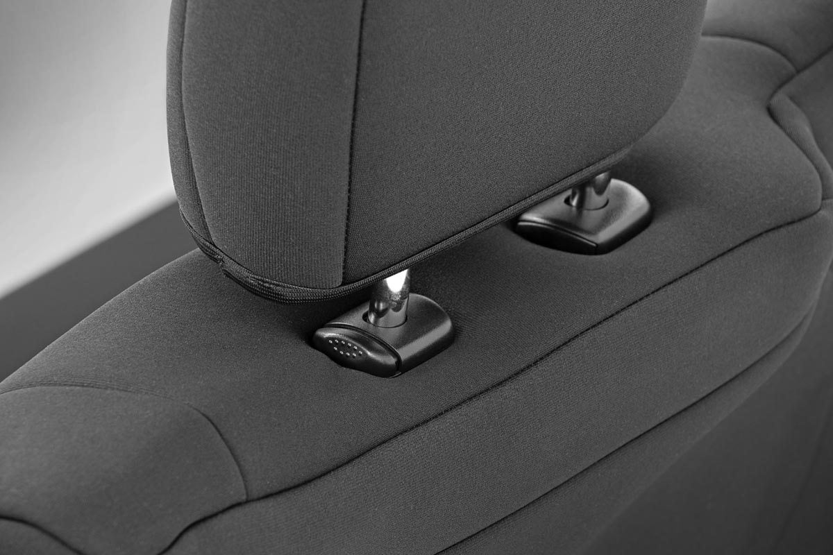 Rough Country Neoprene Seat Cover Set for 14-21 Toyota Tundra | CrewMax - 91027A