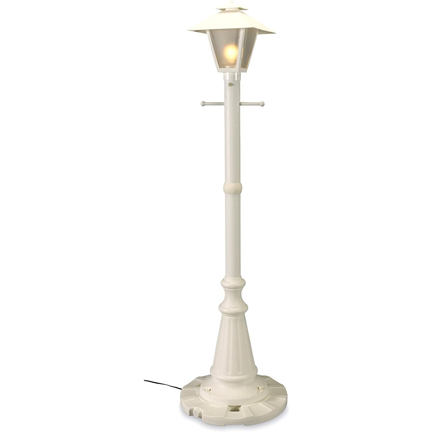 Cape Cod 67001 - White - Single Coach Lantern Patio Lamp-Color:Black