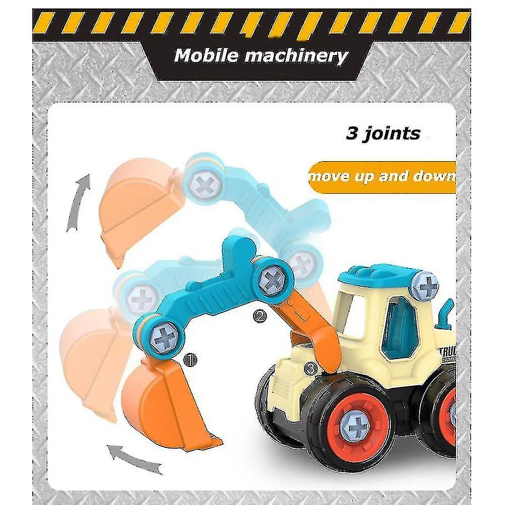 Education Toy Nut Disassembly Loading Unloading Engineering Truck Excavator Bulldozer Child Screw Creative Tool Car Boxcandy