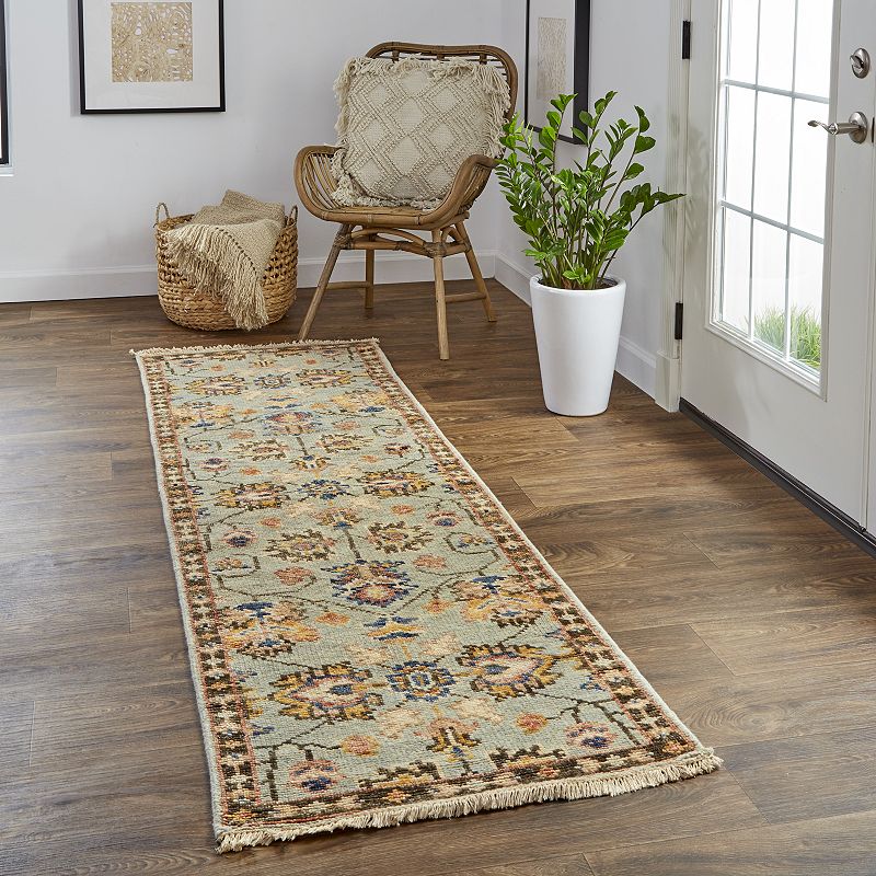 Weave and Wander Irie Traditional Oushak Geometric Floral Rug