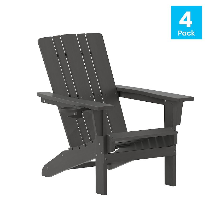 Taylor and Logan Hedley Indoor / Outdoor 4-piece Adirondack Chair Set