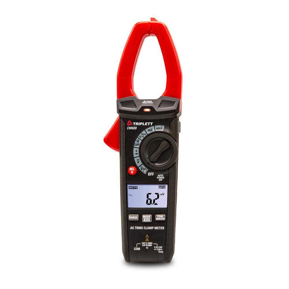 TRIPLETT 600 Amp True RMS AC Clamp Meter with Certificate of Traceability to N.I.S.T CM600-NIST