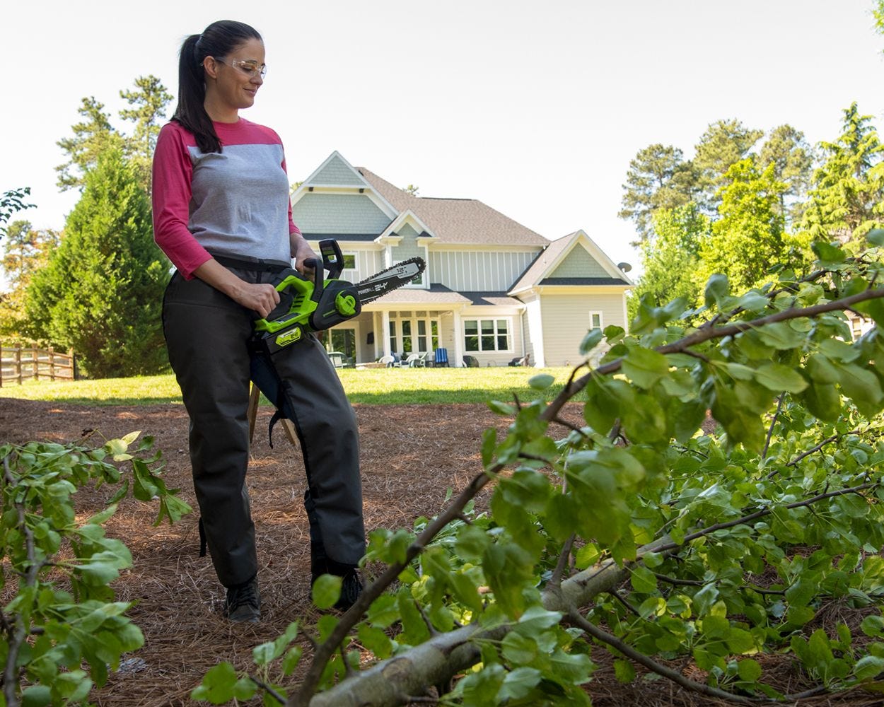 24V 12-Inch Brushless Chainsaw | Greenworks Tools