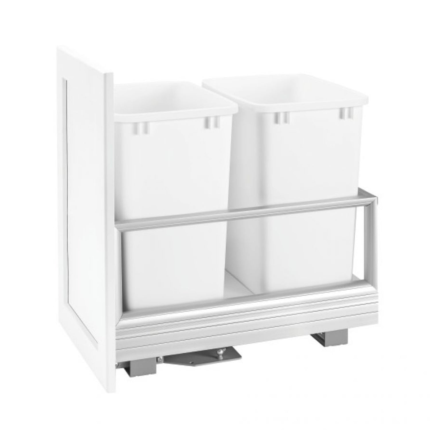 Rev-A-Shelf 5149-2150DM-211 Rev-A-Motion Double 50 Qt Pullout Cabinet Trash Can