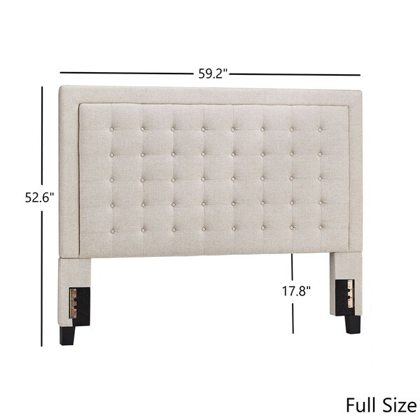 Bellevista Button-tufted Square Upholstered Headboard by iNSPIRE Q Bold - - 9391849