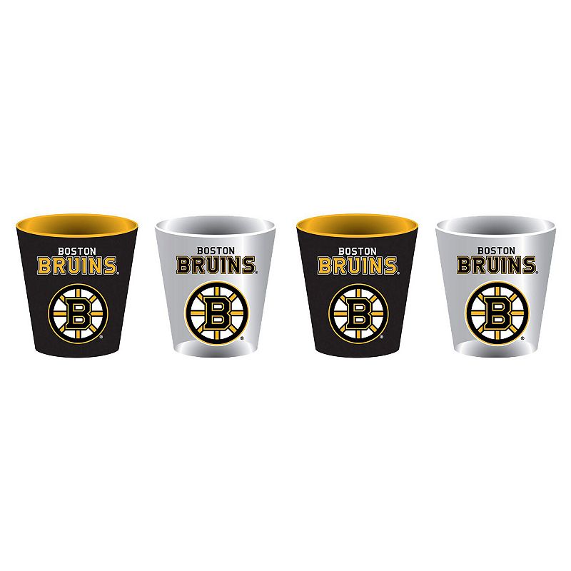 Boston Bruins Four-Pack Shot Glass Set