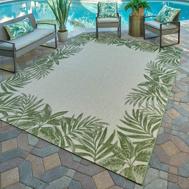 Paseo Tropic Border Outdoor Rug Avenue33