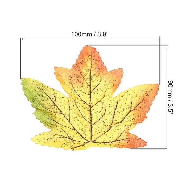 Fake Fall Leaves，200 Pack Artificial Maple Leaves