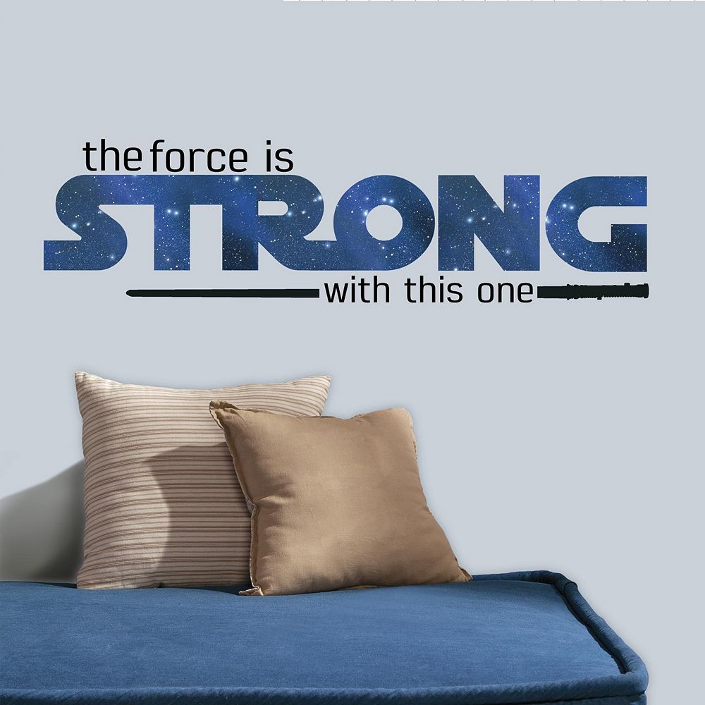 Star Wars Classic ''The Force Is Strong With This One'' Peel and Stick Wall Decal