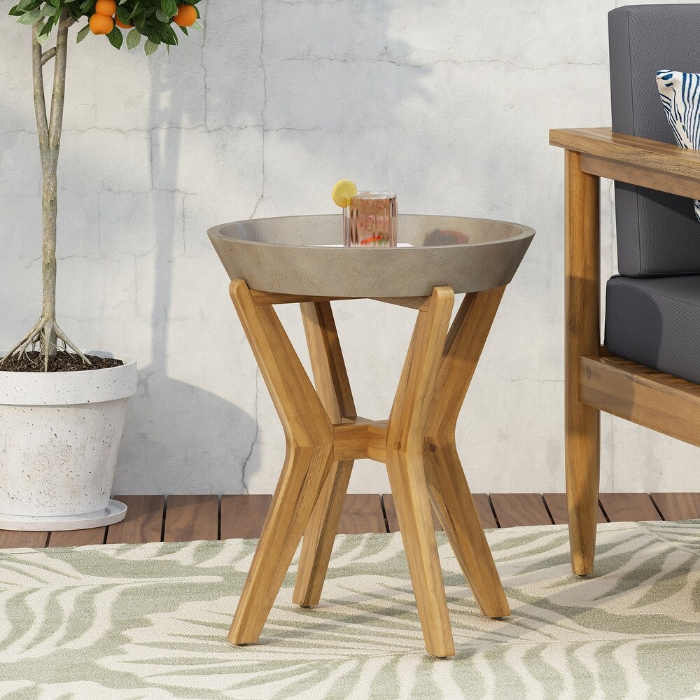 Yukon Outdoor Side Table by Christopher Knight Home