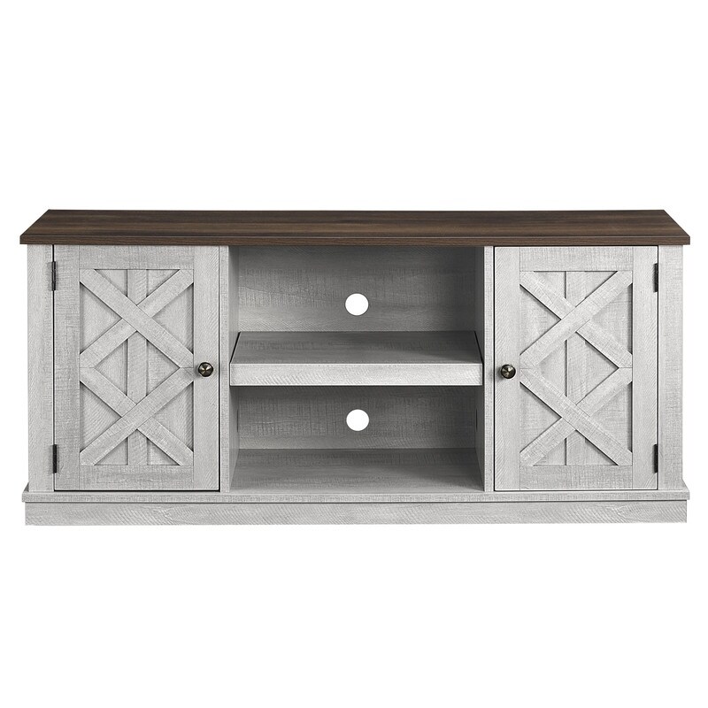 54 in. Raw Wood TV Stand for TVs up to 60 in.