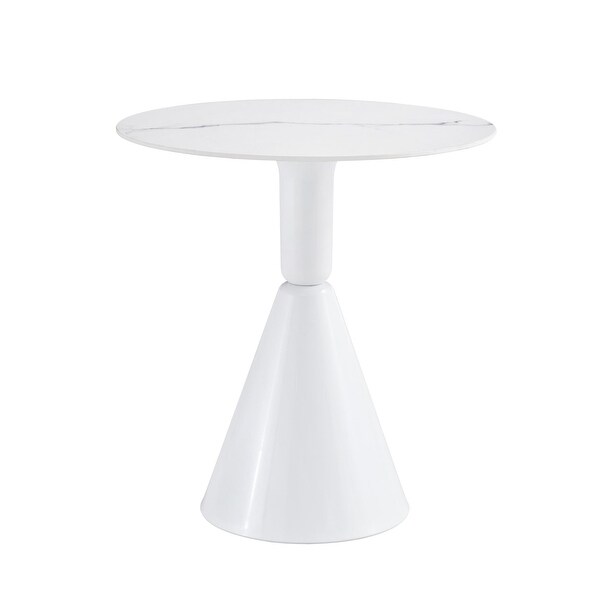 White Coffee Table，Simple Modern Negotiation Table，Balcony Dining Table