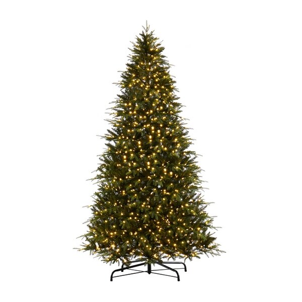 Traditional Artificial Christmas Tree with Lights，Prelit Christmas Tree，Pine Fir Christmas Tree with LED Lights