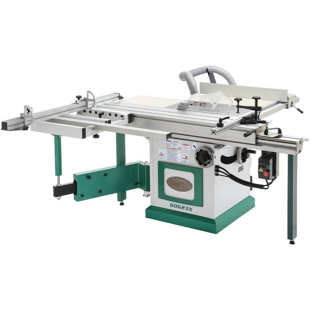 Grizzly Industrial 10 in. 5 HP 230-Volt Sliding Table Saw G0623X