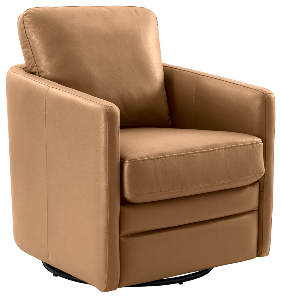 Leather 27.8 quotAccent Chairs   Contemporary   Armchairs And Accent Chairs   by Karat Home  Houzz