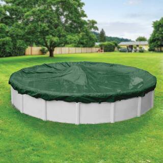 Robelle Supreme 21 ft. Round Green Solid Above Ground Winter Pool Cover 3721-4