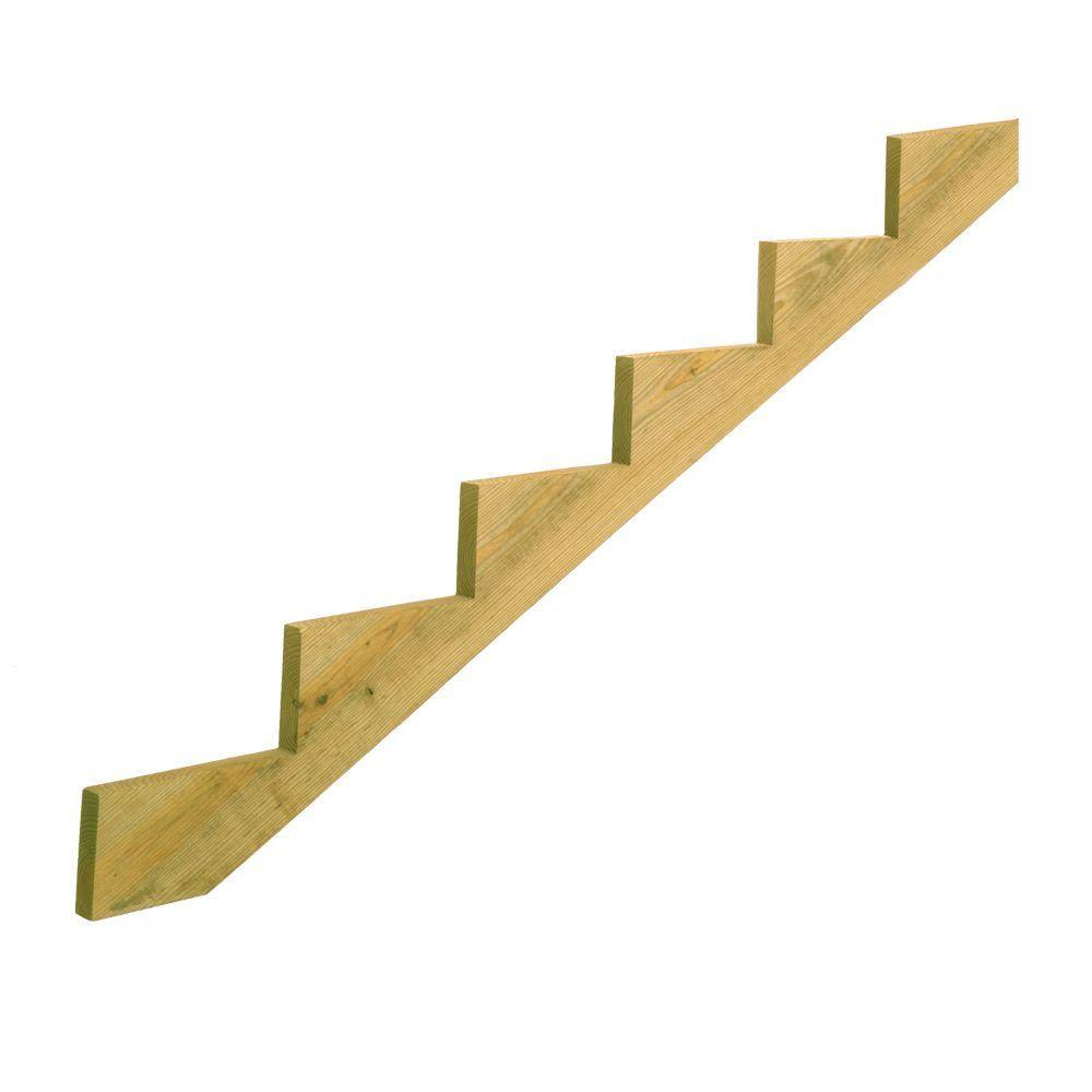 ProWood 6-Step Ground Contact Pressure Treated Pine Stair Stringer 368913