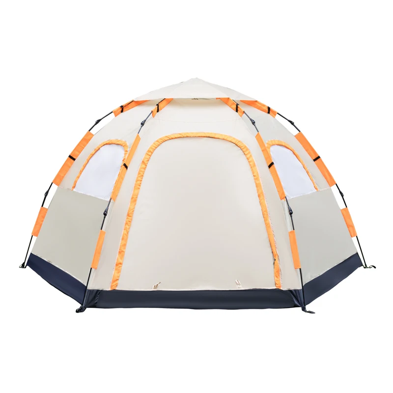 3 6 person Dome family tent with free logo for camping Hiking fishing outdoor four season tent