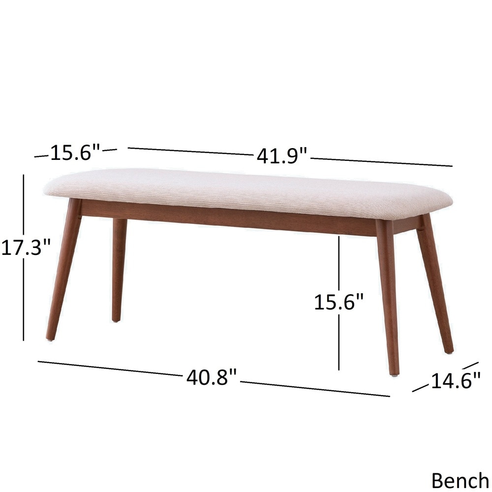 Nadine Dark Walnut Finish Rectangular Dining Set   Curved Back Chairs by iNSPIRE Q Modern