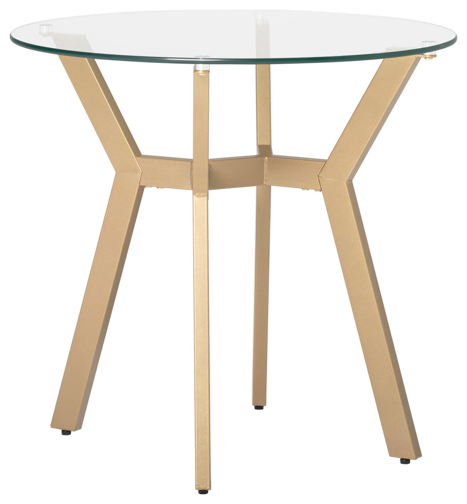 Archtech 3 Leg End Table With Metal Frame   Midcentury   Side Tables And End Tables   by Studio Designs  Houzz