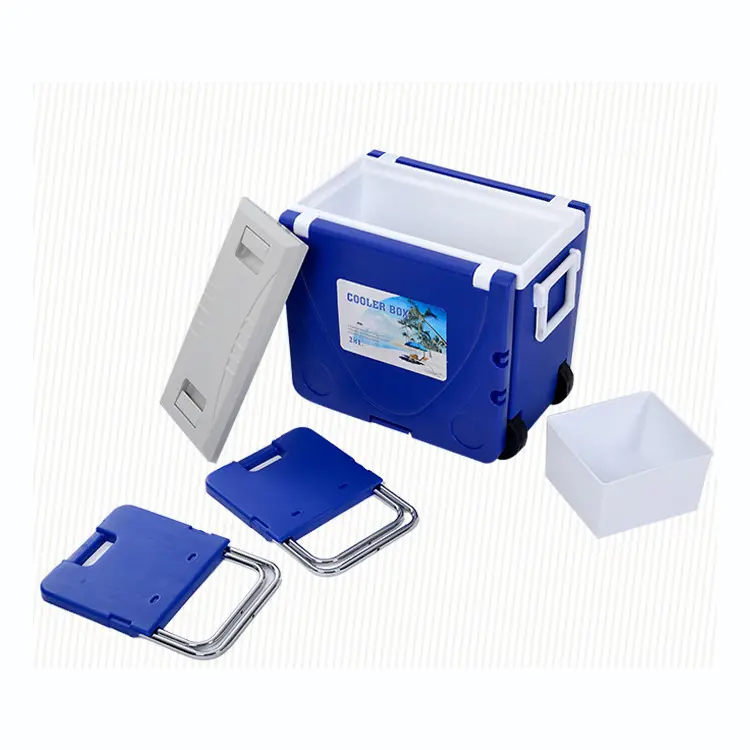 Insulated Ice Cooler Box Thickened Cooler Box Portable Fresh keeping Box Picnic Barbecue Multifunctional Camping Cooler