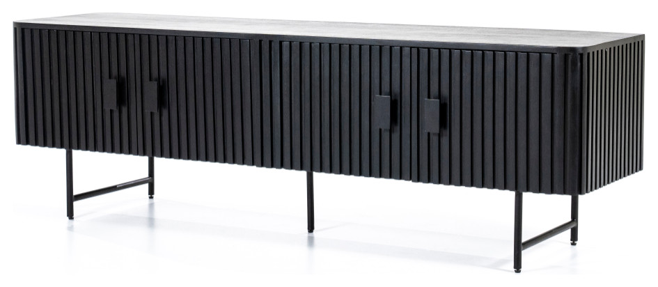 Wooden Minimalist TV Cabinet  Eleonora Remi   Midcentury   Entertainment Centers And Tv Stands   by Oroa   Distinctive Furniture  Houzz