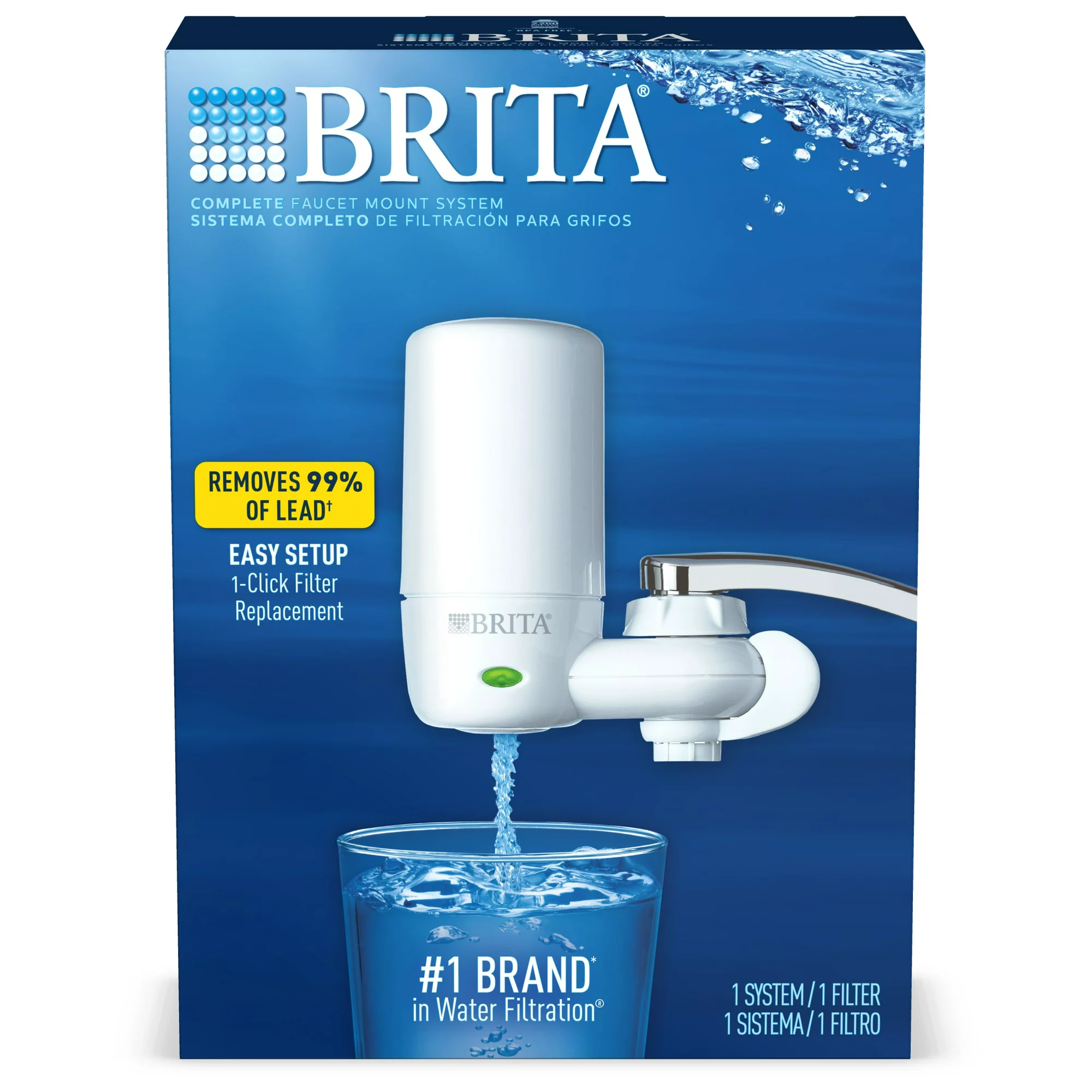 Brita Complete Tap Water Faucet Filtration System - White