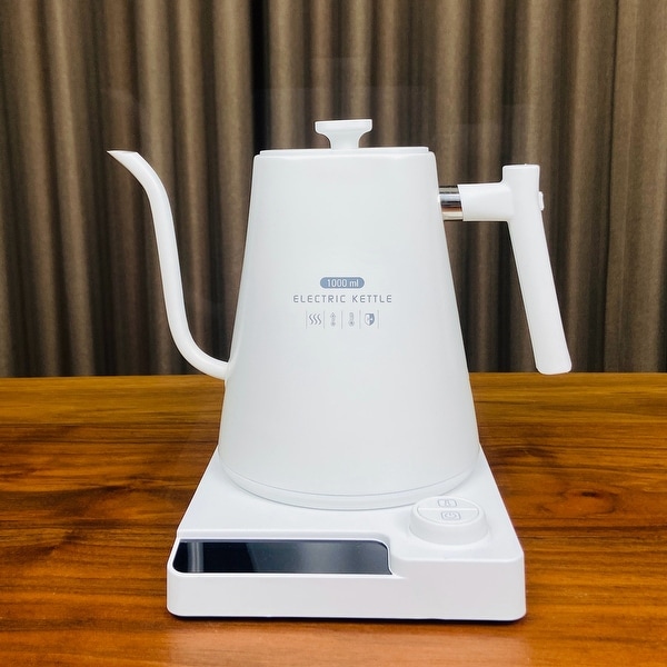 1-Liter Capacity Gooseneck Stainless Steel Body Electric Kettle