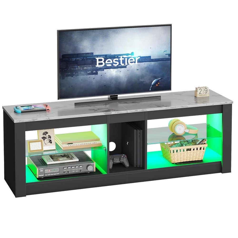 55 inch Entertainment Center LED TV Stand up to 65 Inch TVs for Living Room   55 inches