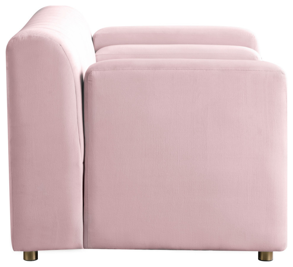 Naya Velvet Upholstered Set   Contemporary   Armchairs And Accent Chairs   by Meridian Furniture  Houzz