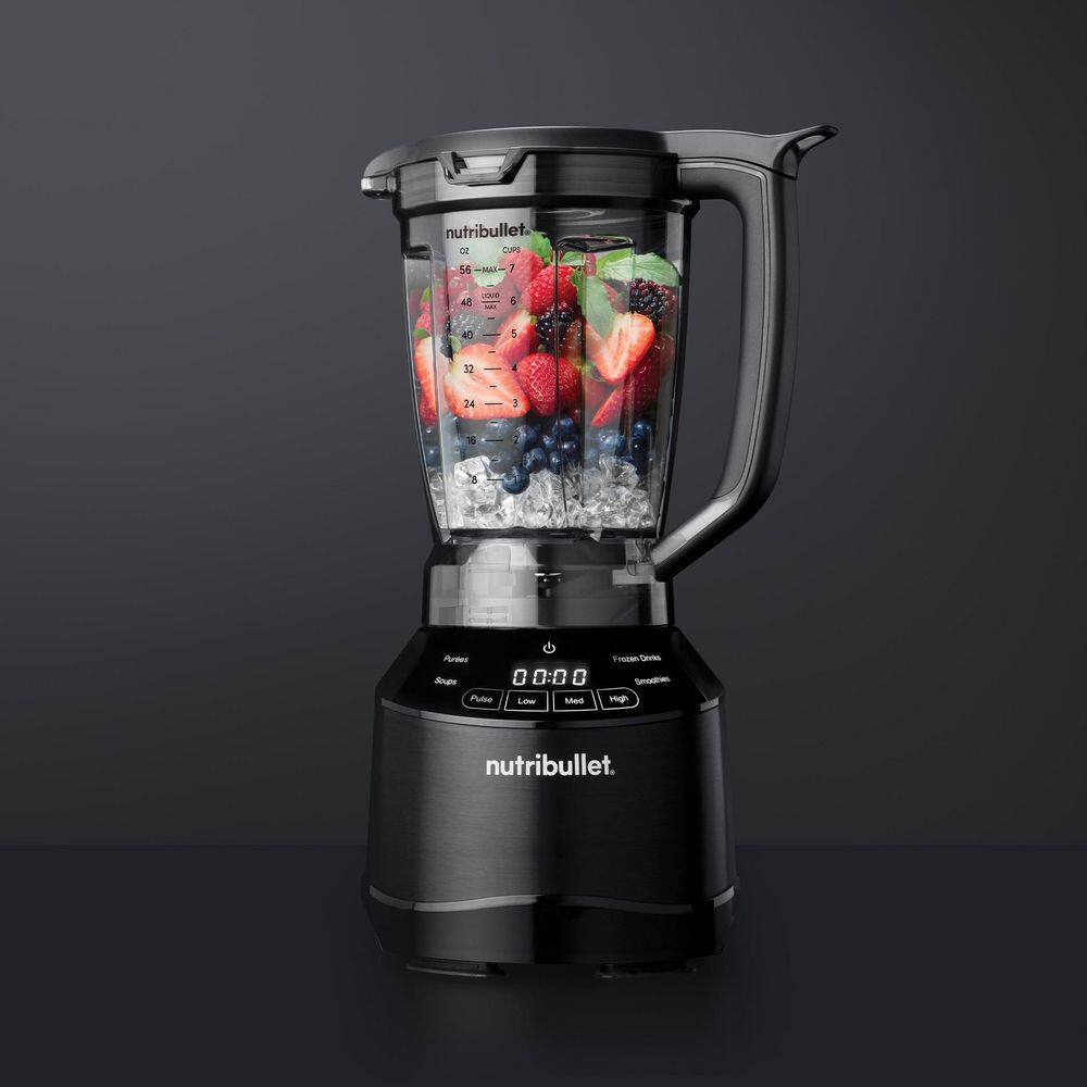 NutriBullet 56 oz. 3-Speed Black Smart Touch Blender NBF10420