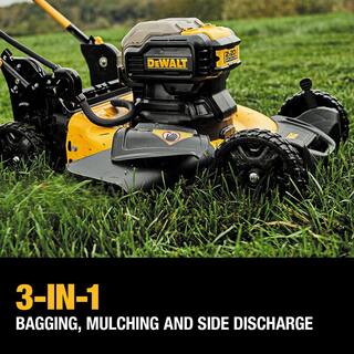 DEWALT 20V MAX 21.5 in. Battery Powered Walk Behind Push Lawn Mower with (2) 10Ah Batteries  Charger DCMWP233U2