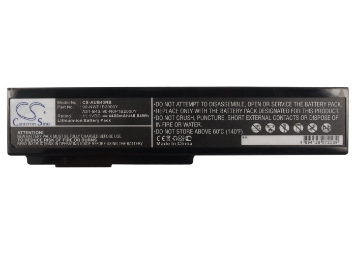 Asus B43 B43E B43EI B43EVO009X B43EVO010X B43F B Replacement Battery BatteryClerkcom Laptop and Notebook