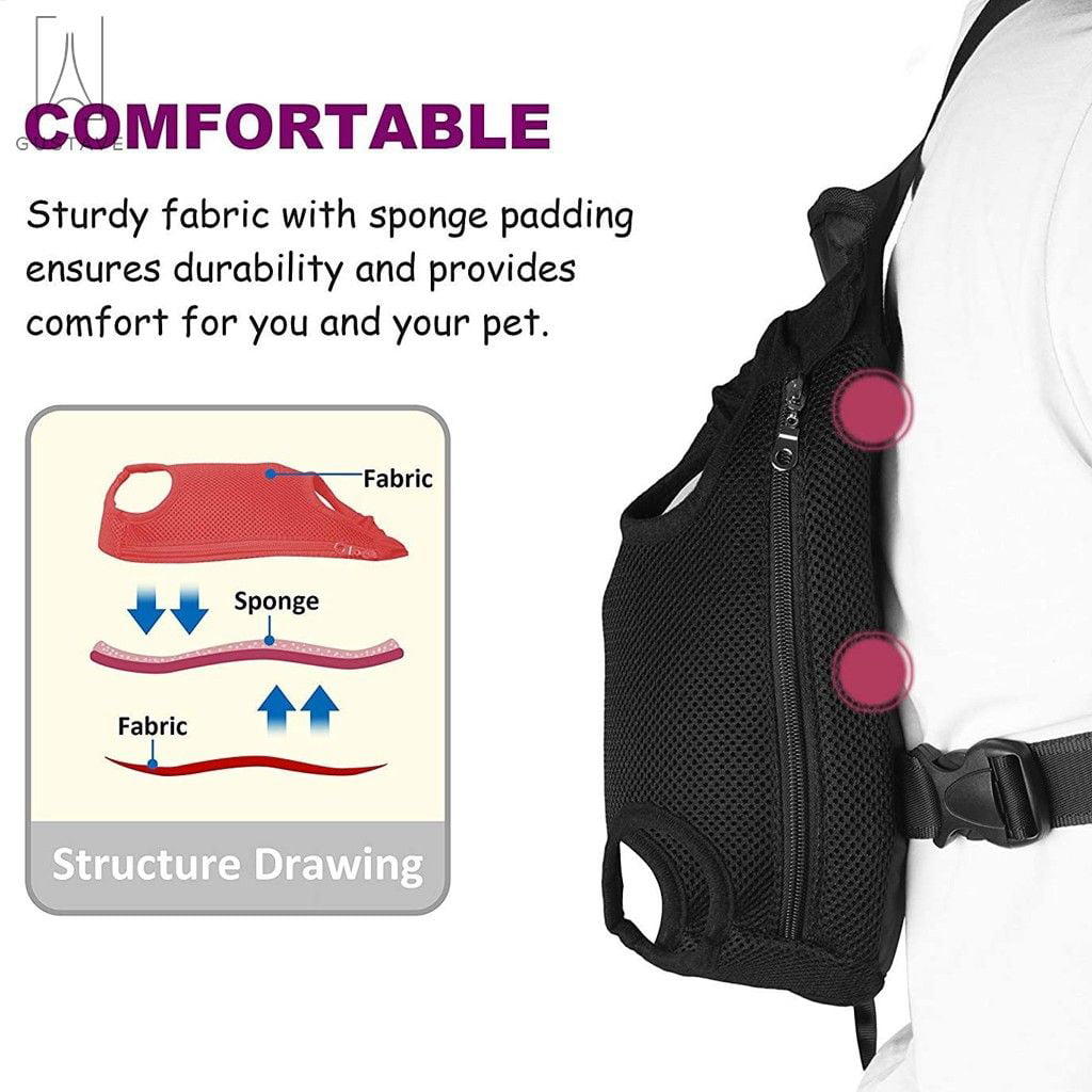 GustaveDesign Adjustable Pet Carrier Backpack， Pink