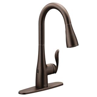 MOEN Arbor Touchless Single-Handle Pull-Down Sprayer Kitchen Faucet with MotionSense Wave in Oil rubbed Bronze 7594EWORB