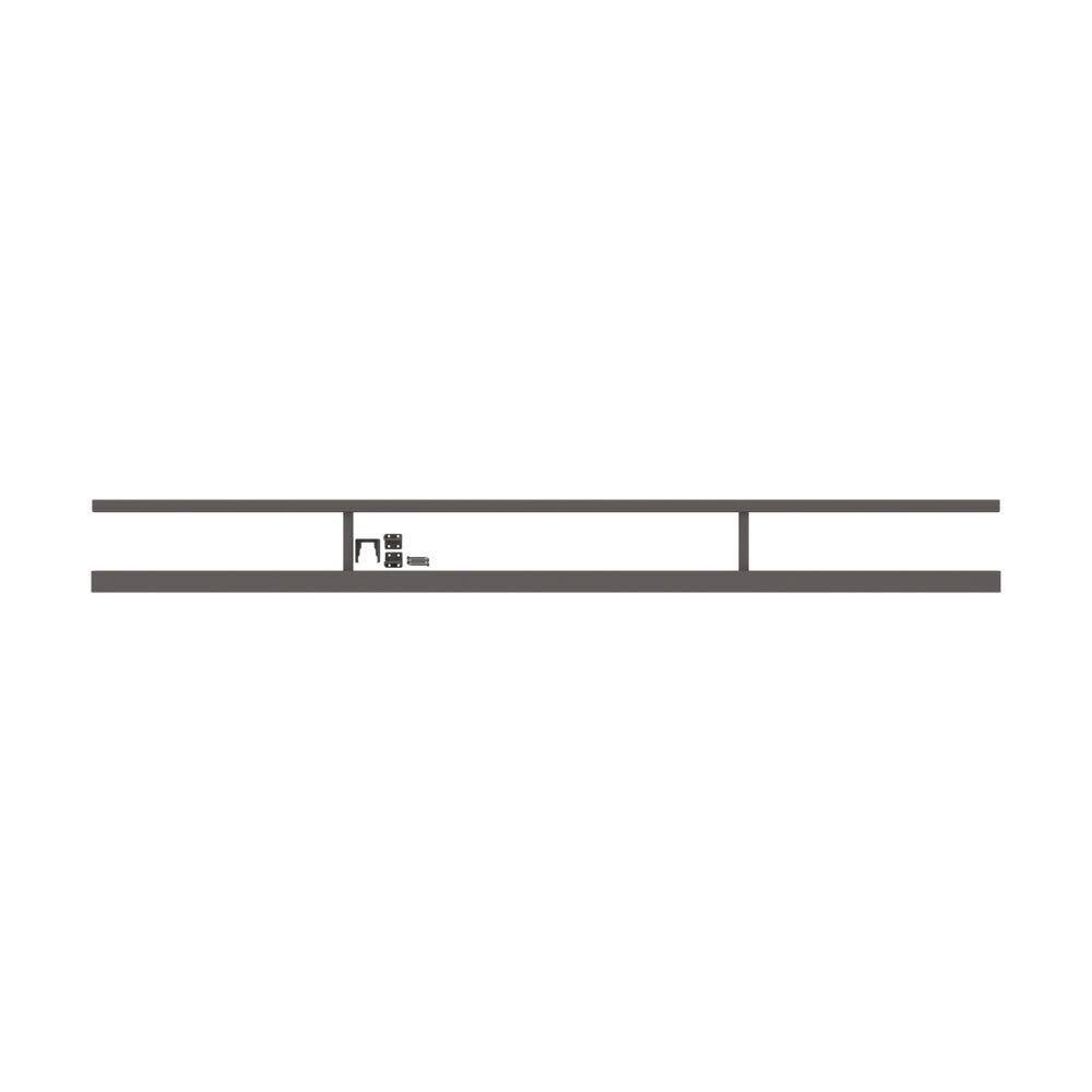 Barrette Outdoor Living VersaRail 6 ft. Matte Bronze Aluminum Triple Rail Topper 73050442