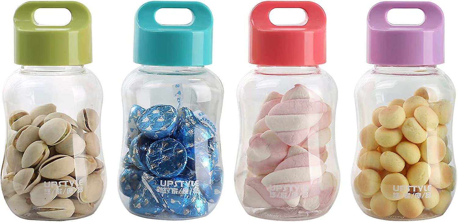 6oz Kids Small Water Bottle For School Food Grade Plastic Mini Cute Juice Travel Sports Wide Mouth Mugs In Bulk For Milk/coffee/tea Kitchen Storage Cu