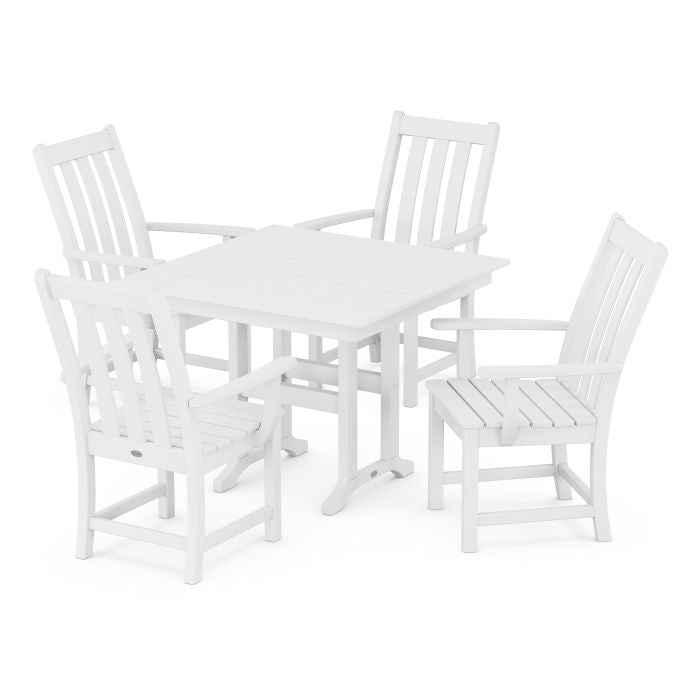 Polywood Vineyard 5-Piece Farmhouse Dining Set PWS1166-1