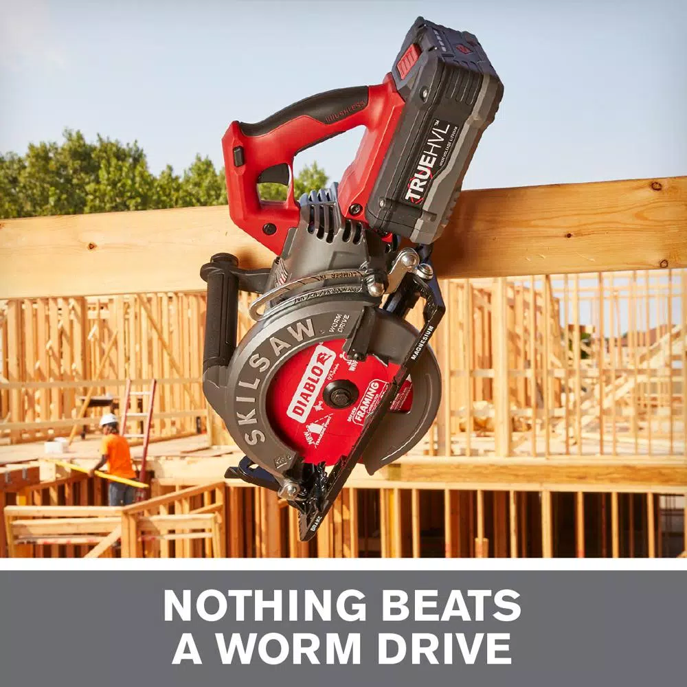 SKILSAW TRUEHVL 48-Volt Cordless 7-1/4 in. Worm Drive Saw Kit with TRUEHVL Battery and Diablo Blade and#8211; XDC Depot