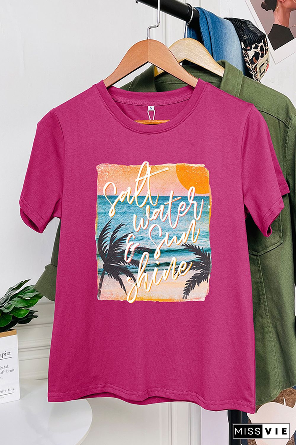 Salt Water & Sunshine Retro Graphic Tee Wholesale