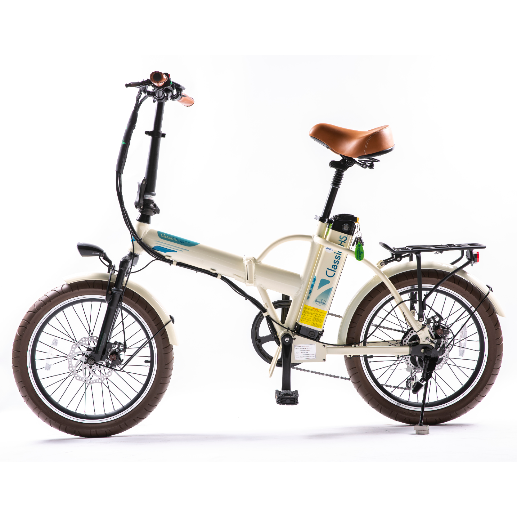 Green Bike Electric Classic HS Slim Folding Ebike 36V