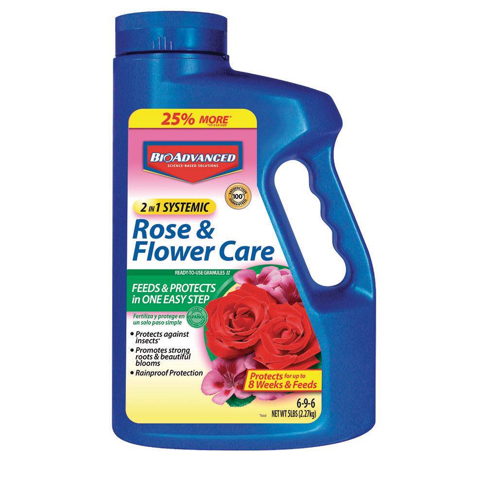 BIOADVANCED 5 lb. 2-in-1 Systemic Rose and Flower Care Ready-to-Use Granules 701100A