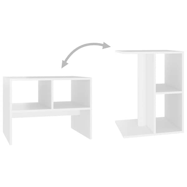 vidaXL Side Table White 24