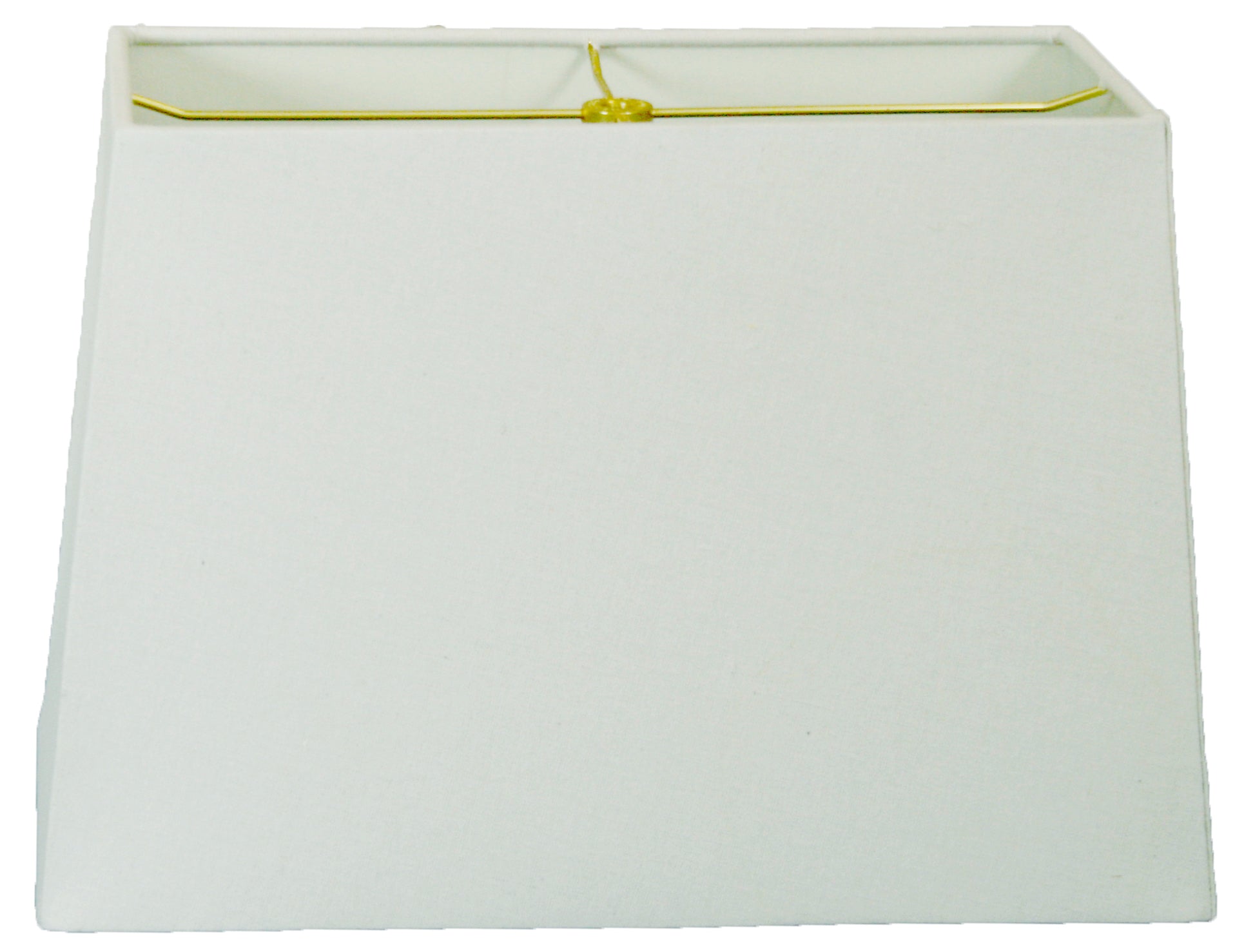 Royal Designs， Inc. 12 inch Rectangle Hard Back Lamp Shade Linen White， (5