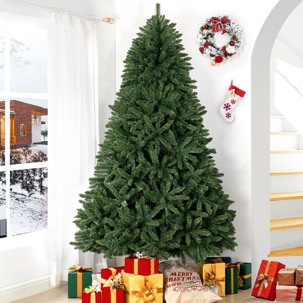 Prague Artificial Christmas Tree with Lights，Pine Fir Prelit Christmas Tree，Christmas Tree with Lights and Tips